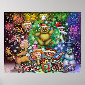 Póster Navidades Oso