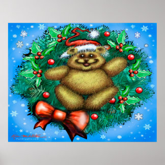 Póster Navidades Oso