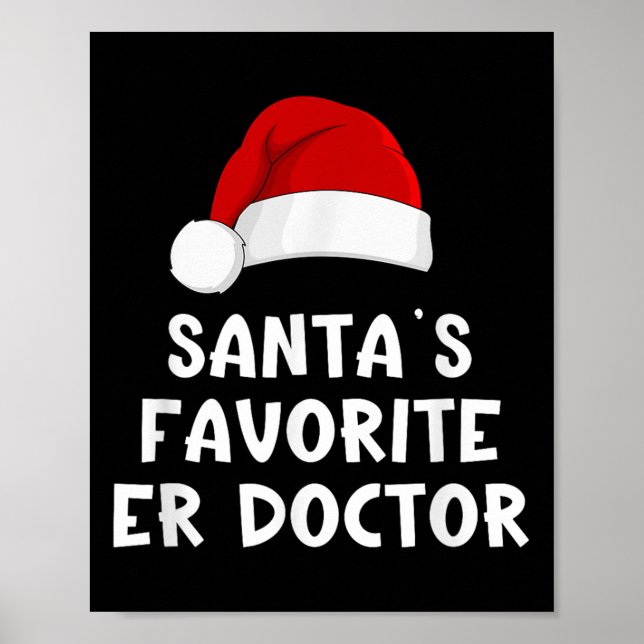 Póster Navidades Papá Noel, el Médico favorito de Santa M (Frente)