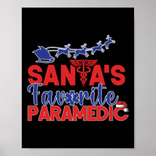 Póster NAVIDADES paramédicos favoritos de EMS Emergency S
