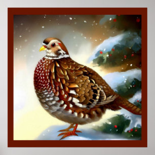 Póster Navidades Partridge 1