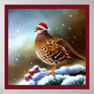 Póster Navidades Partridge 2