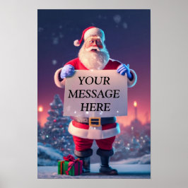 Póster Navidades personalizados saludando: La Signboa esp