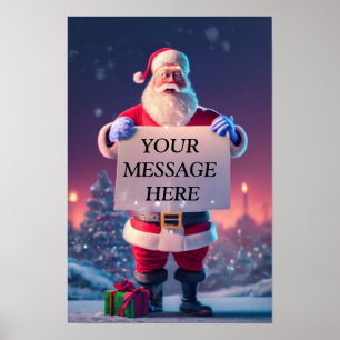 Póster Navidades personalizados saludando: La Signboa esp