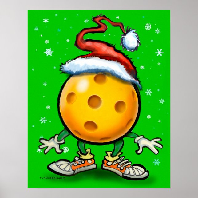 Póster Navidades Pickleball (Frente)