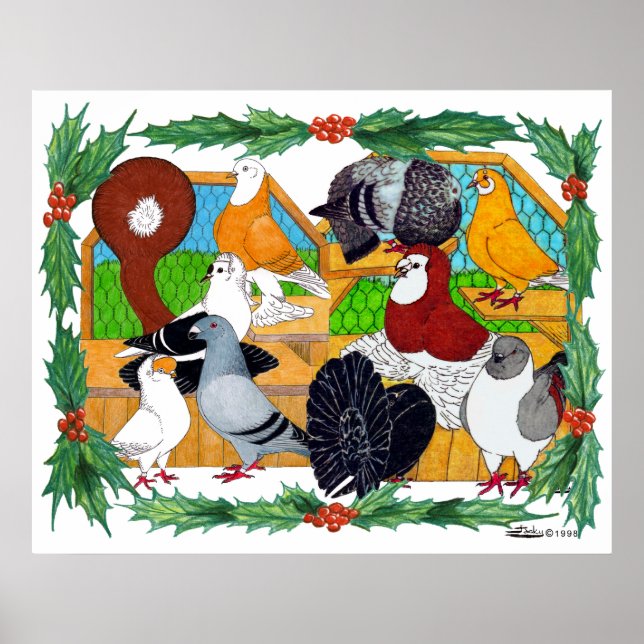 Póster Navidades Pigeons (Frente)