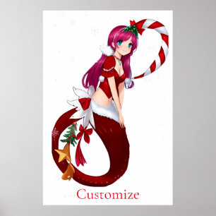Póster Navidades Pixie Mermaid Thunder_Cove