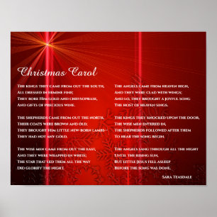 Póster Navidades Poetiean Sobre El Niño Jesús
