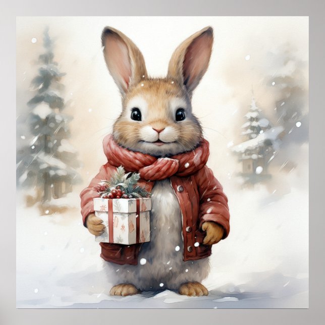 Póster Navidades Poster Conejo (Frente)