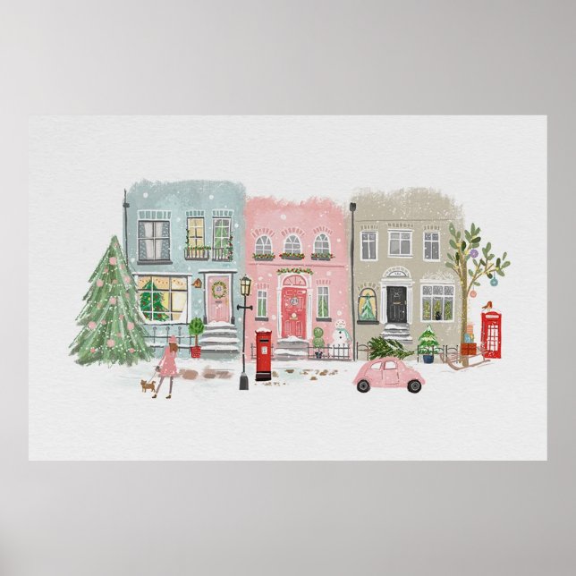 Póster Navidades Poster de la calle (Frente)