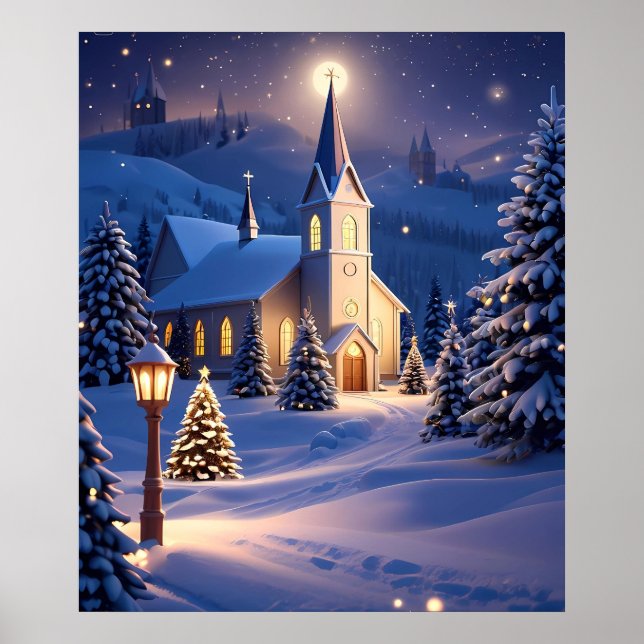 Póster Navidades Poster de la Iglesia (Frente)