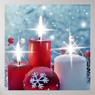 Póster Navidades Poster de velas