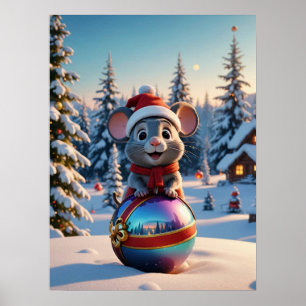 Póster Navidades Poster del ratón