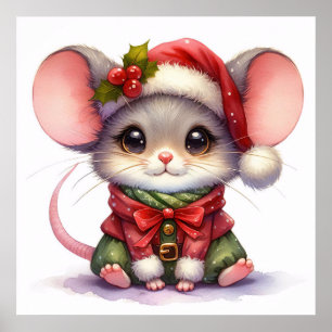 Póster Navidades Poster del ratón