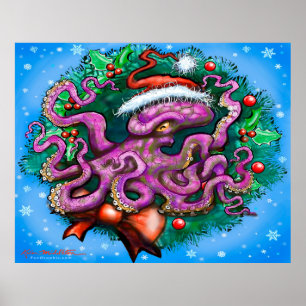 Póster Navidades Poster Octopus