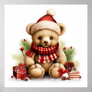 Póster Navidades Poster Oso