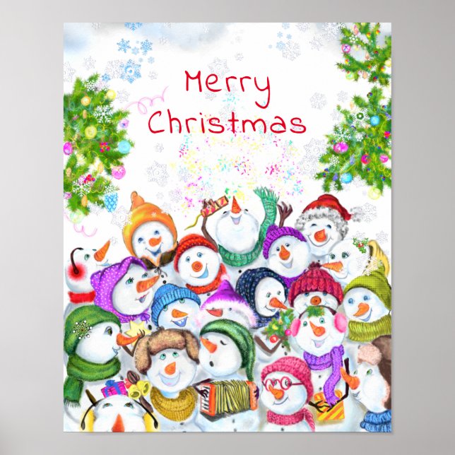 Póster Navidades Poster Snowman (Frente)