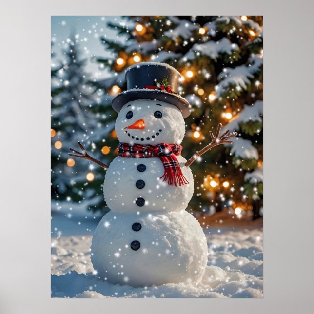 Póster Navidades Poster Snowman (Frente)