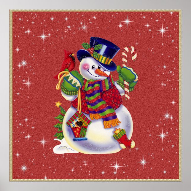 Póster Navidades Poster Snowman (Frente)