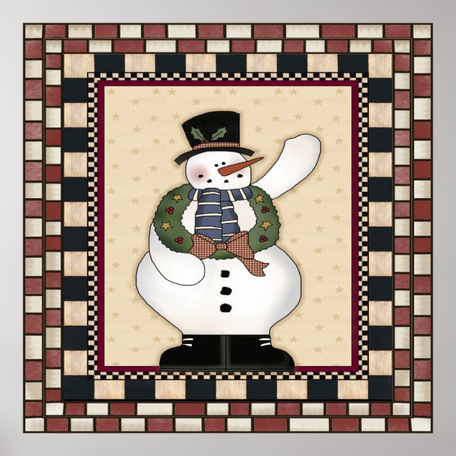 Póster Navidades Poster Snowman (Frente)