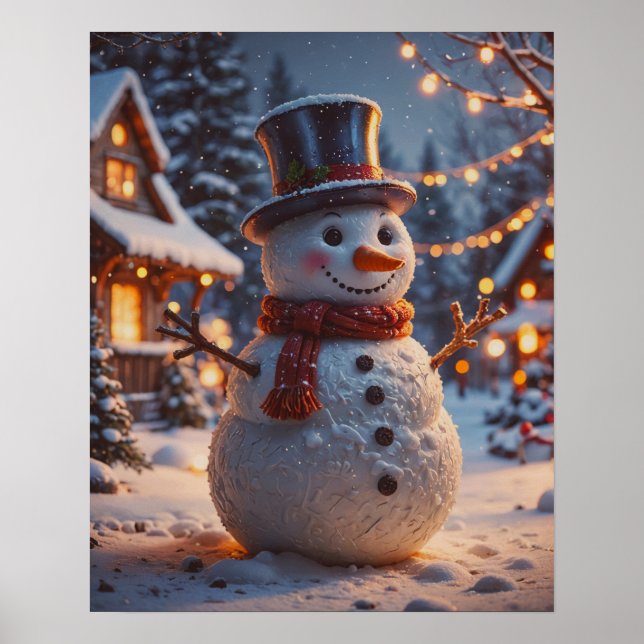 Póster Navidades Poster Snowman (Frente)