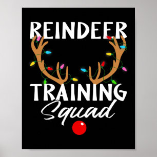 Póster Navidades que manejan la brigada de entrenamiento 
