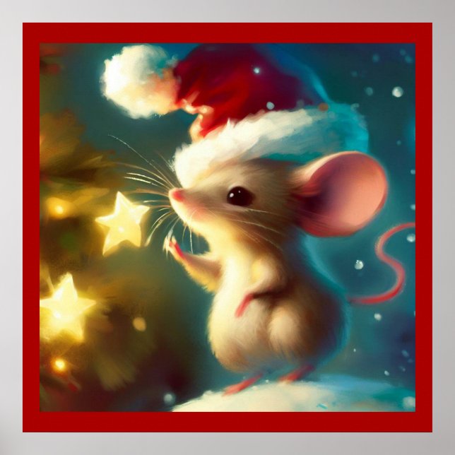 Póster Navidades Ratón 1 (Frente)