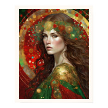 Navidades reflexionan sobre mujer con pelo marrón