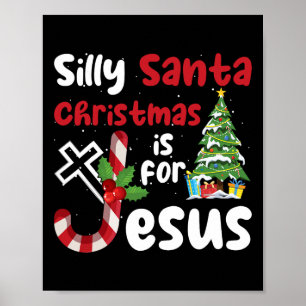 Póster Navidades Religiosos, Silly Santa Navidades Es Par