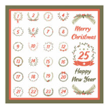 NAVIDADES RETRO POSTER AVENT CALENDAR 2023