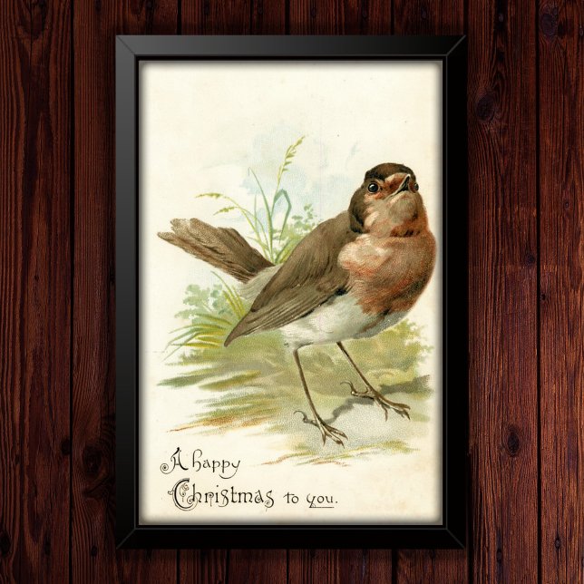 Póster Navidades Robin Bird de la Vieja 1908 Poster de Sa (Subido por el creador)