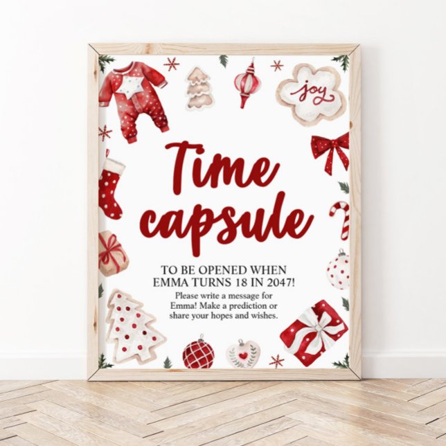 Póster Navidades rojos Tiempo de invierno Cápsula Rótulo  (Subido por el creador)