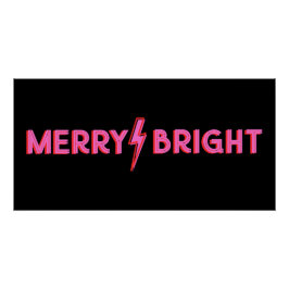Póster Navidades rosados de merry y Bright Lightt Bolt
