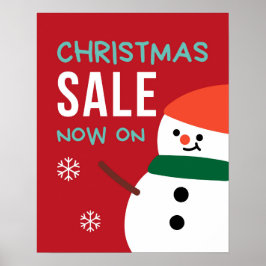 Póster Navidades Sale Poster, Navidades Salen Rótulo Snow