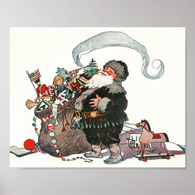 Póster Navidades santa (Frente)