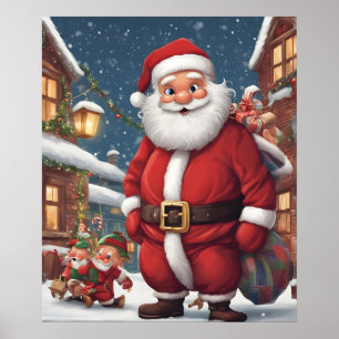 Póster Navidades Santa Claus