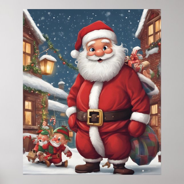 Póster Navidades Santa Claus (Frente)
