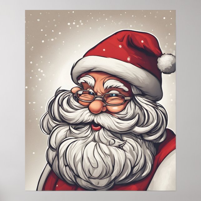 Póster Navidades Santa Claus (Frente)