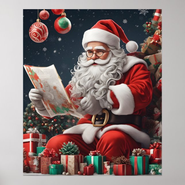 Póster Navidades Santa Claus (Frente)