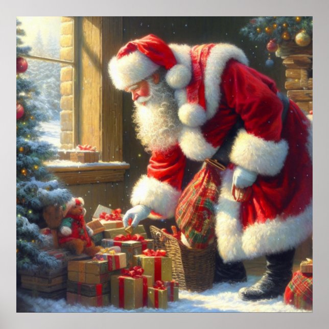 Póster Navidades Santa Claus 3 (Frente)