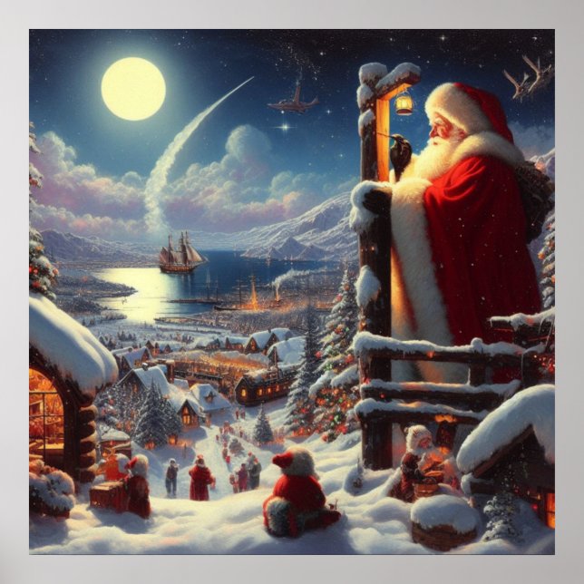 Póster Navidades Santa Claus 5 (Frente)