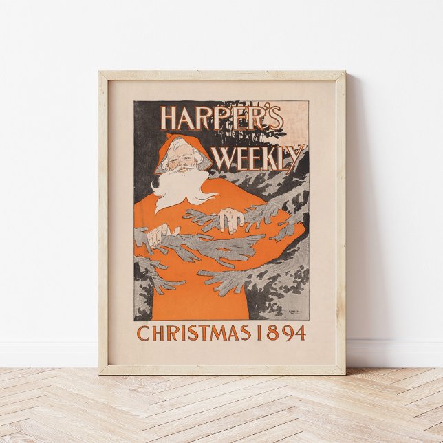 Póster Navidades semanales de Vintage Harper de 1894 (Subido por el creador)