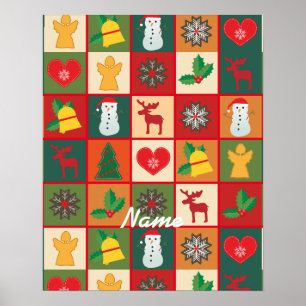 Póster Navidades Símbolos Medley Art Thunder_Cove