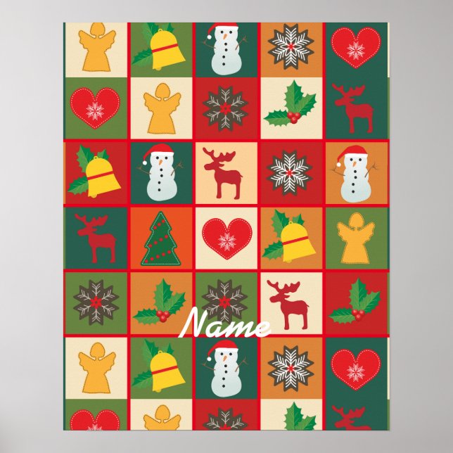 Póster Navidades Símbolos Medley Art Thunder_Cove (Frente)