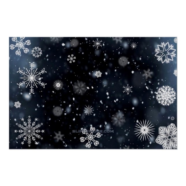 Póster Navidades SlipperyJoe cayendo varios tamaños de fo (Anverso)