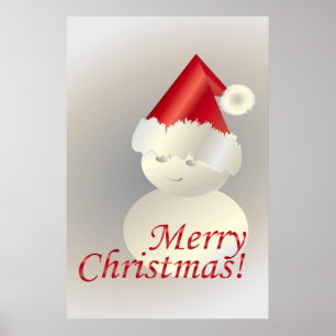 Póster Navidades Snowman
