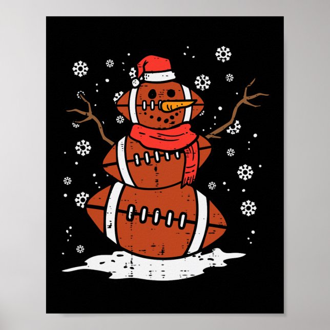 Póster Navidades Snowman de Estados Unidos celebra el dep (Frente)