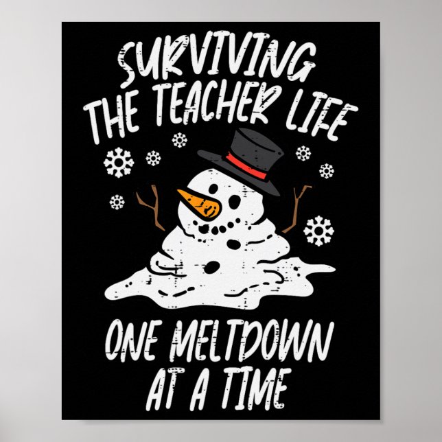 Póster Navidades sobreviven a la muerte de un profesor (Frente)