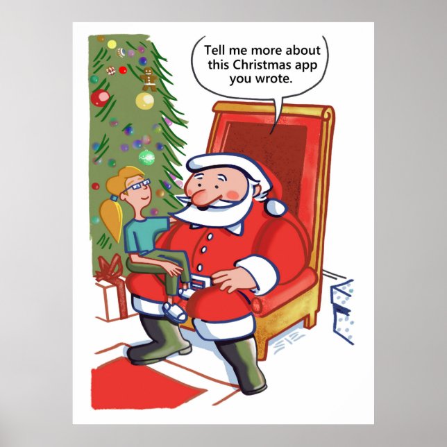 Póster Navidades Socios Comerciales poster mate (Frente)