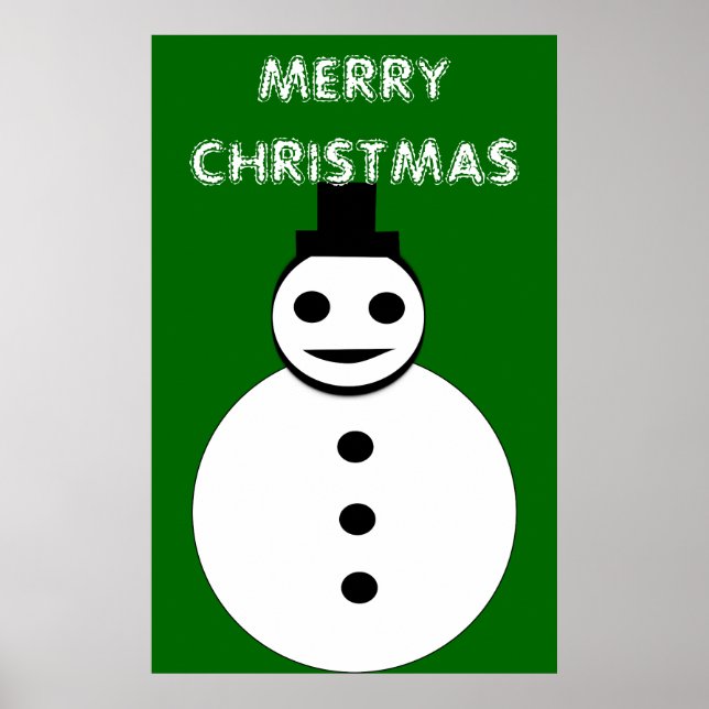 Póster Navidades sonrientes Snowman Poster (Frente)